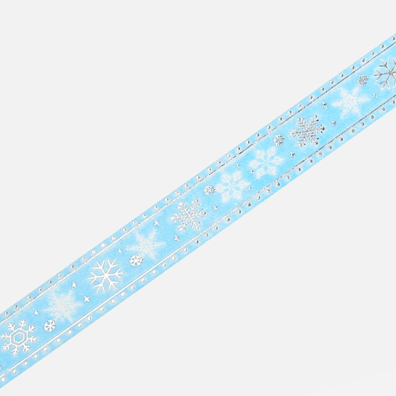 BGM Winter Limited Masking Tape - Snow Embroidery — applied on surface
