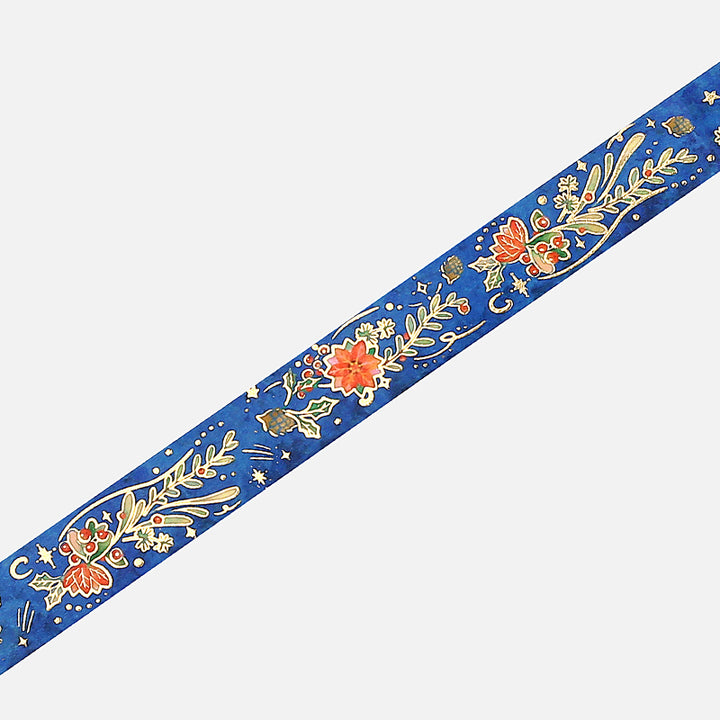 BGM Christmas Limited 2023 Masking Tape - Flower Decoration — pattern detail