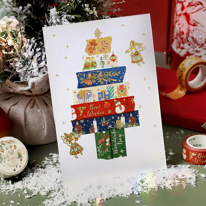 BGM Christmas Limited 2023 Masking Tape - Flower Decoration — with packaging