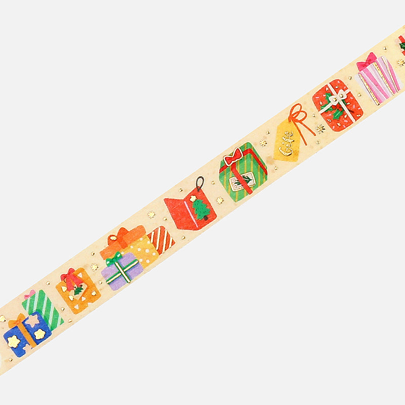 BGM Christmas Limited 2023 Masking Tape - Gift — pattern detail