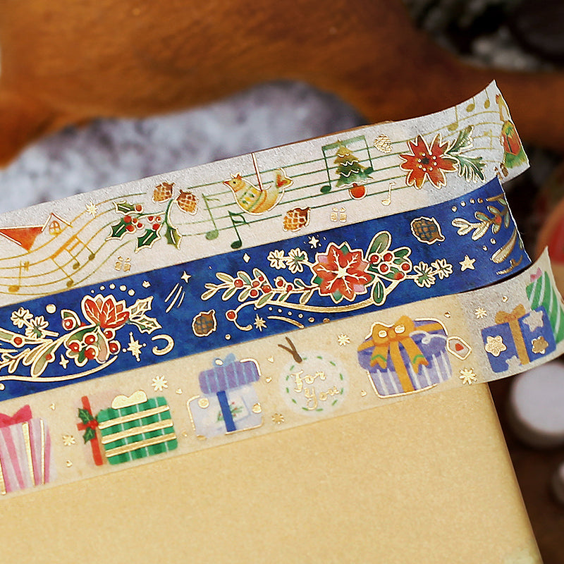 BGM Christmas Limited 2023 Masking Tape - Gift — applied on surface