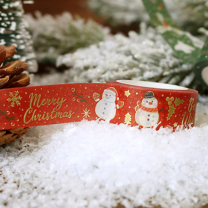 BGM Christmas Limited 2023 Masking Tape - Snowman — applied on surface