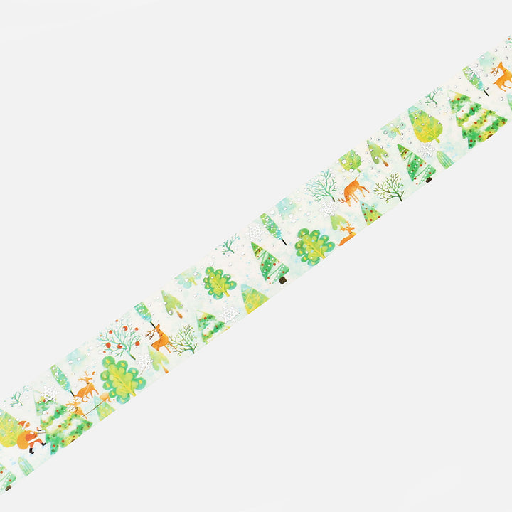 BGM Christmas Limited 2023 Masking Tape - Forest — pattern detail