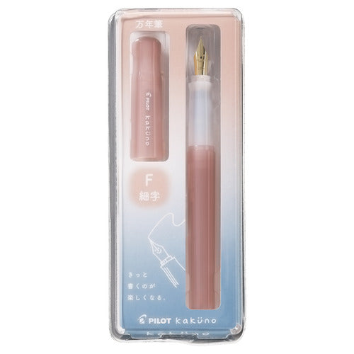 Pilot Kakuno Fountain Pen - Madoromi Pink — barrel detail