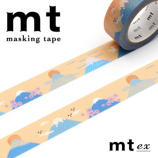 MT EX Washi Tape - Mt. Fuji — roll front
