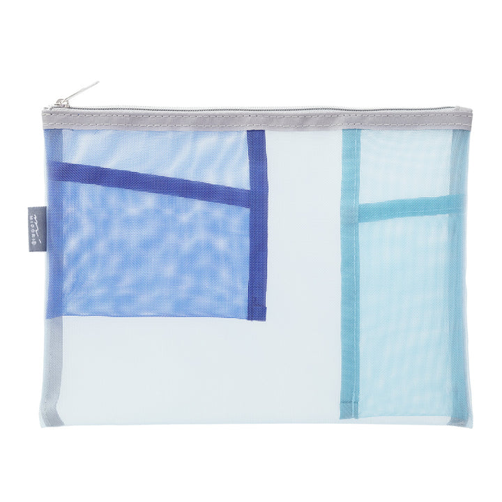 Midori Pen &amp; Tool Pouch Mesh - Light Blue — side view