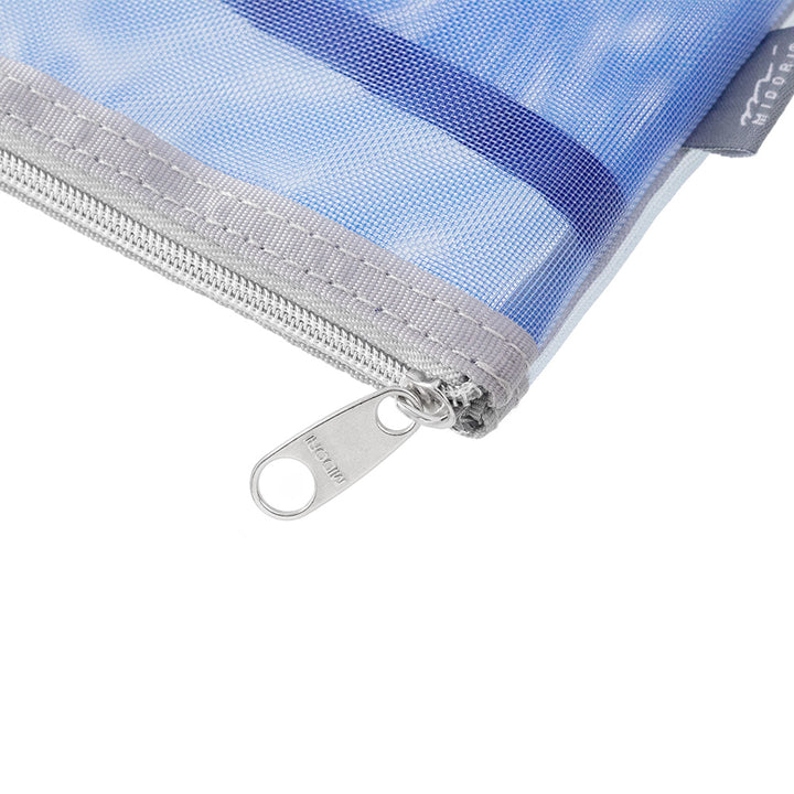 Midori Pen &amp; Tool Pouch Mesh - Light Blue — with packaging