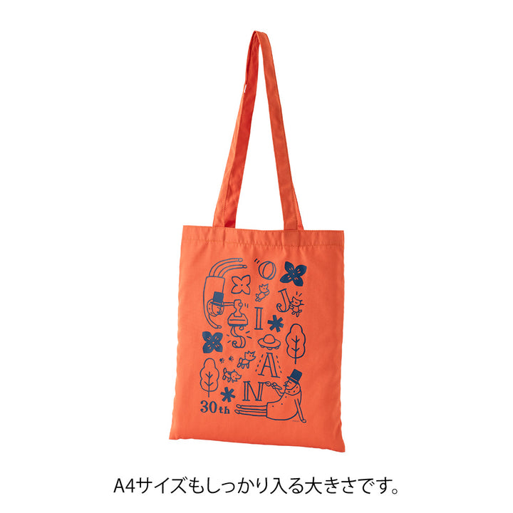 Midori Ojisan 30th Anniversary Tote Bag - Red — side view