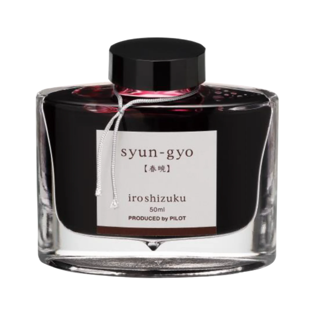 Pilot Iroshizuku 50ml Ink Bottle Fountain Pen Ink - Syun-Go (Spring Dawn) — bottle front
