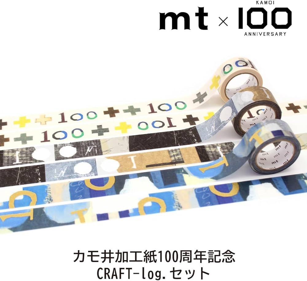 MT Tape KAMOI 100th Anniversary Commemorative Set-CRAFT-log — pattern detail