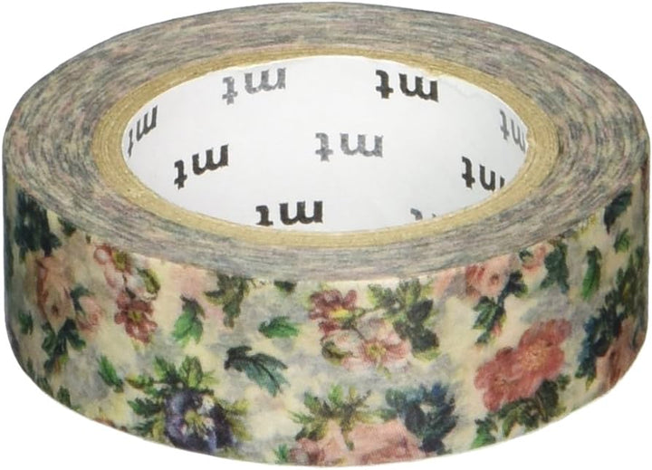MT EX Washi Tape in Mini Flower Botanical Art (7m) — MT Tape washi tape — decorative Japanese paper tape for journaling and craft, at Cityluxe Singapore