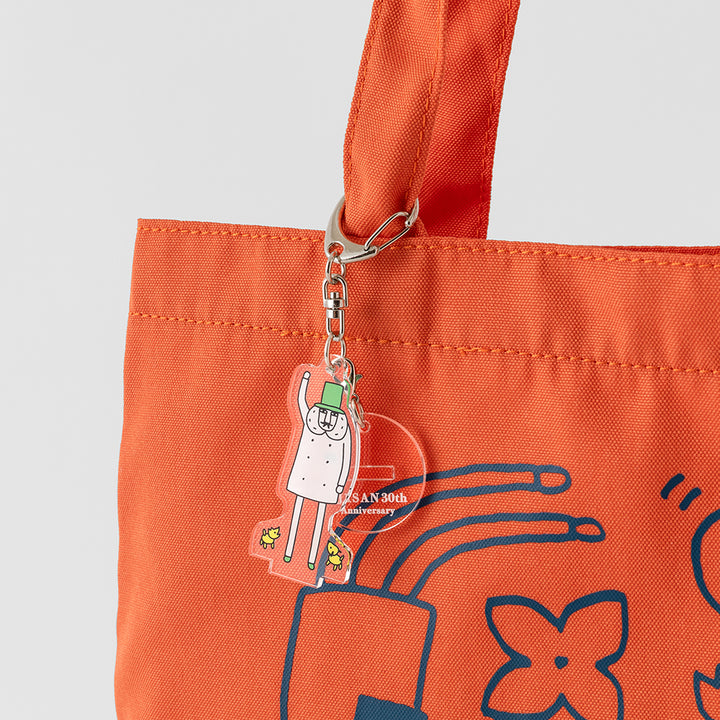 Midori Ojisan 30th Anniversary Acrylic Keychain Hi! — with packaging