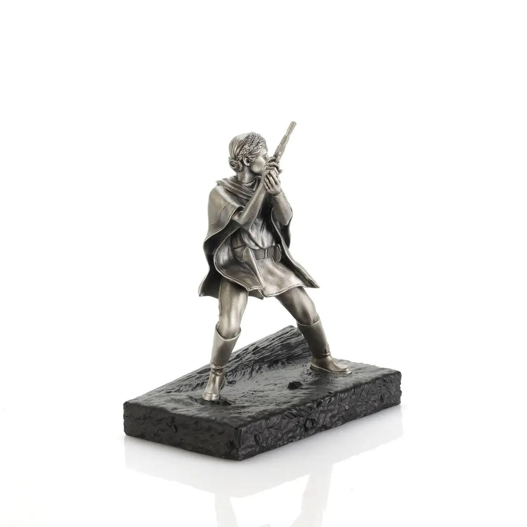 Royal Selangor Starwars Figurine - Leia Organa Endor — angle view