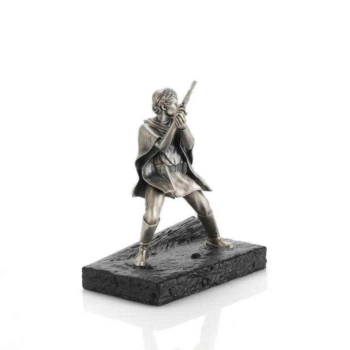 Royal Selangor Starwars Figurine - Leia Organa Endor — angle view