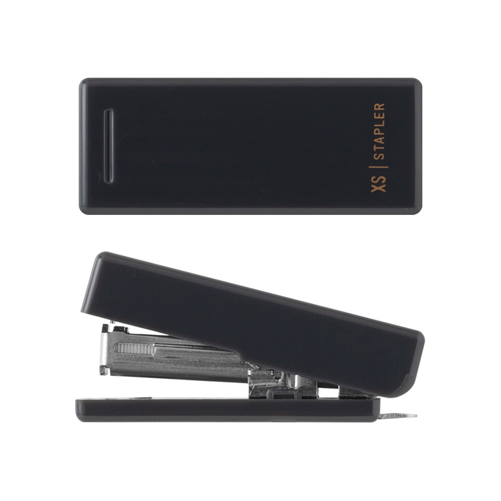 Midori XS Compact Stapler Black B — side view