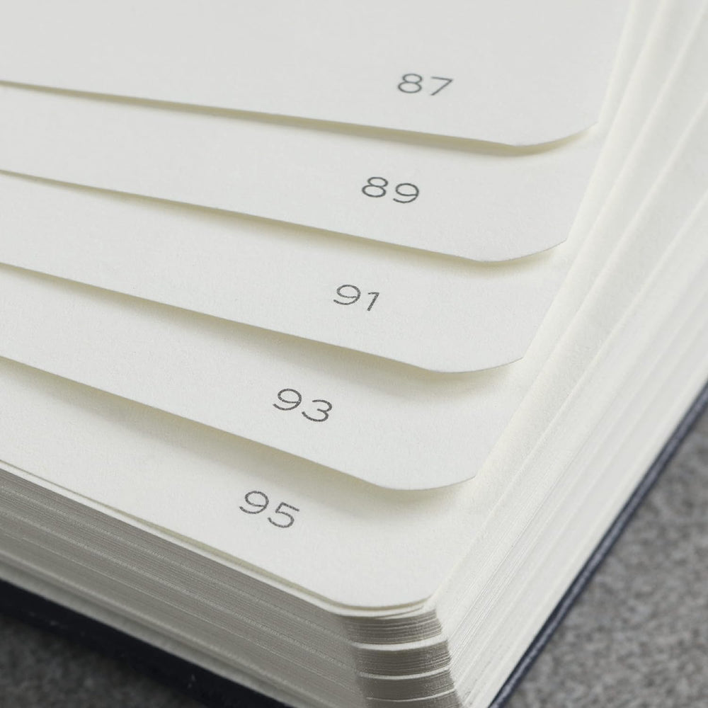 Leuchtturm1917 B6+ Softcover Paperback Notebook - Ruled / Navy — open spread