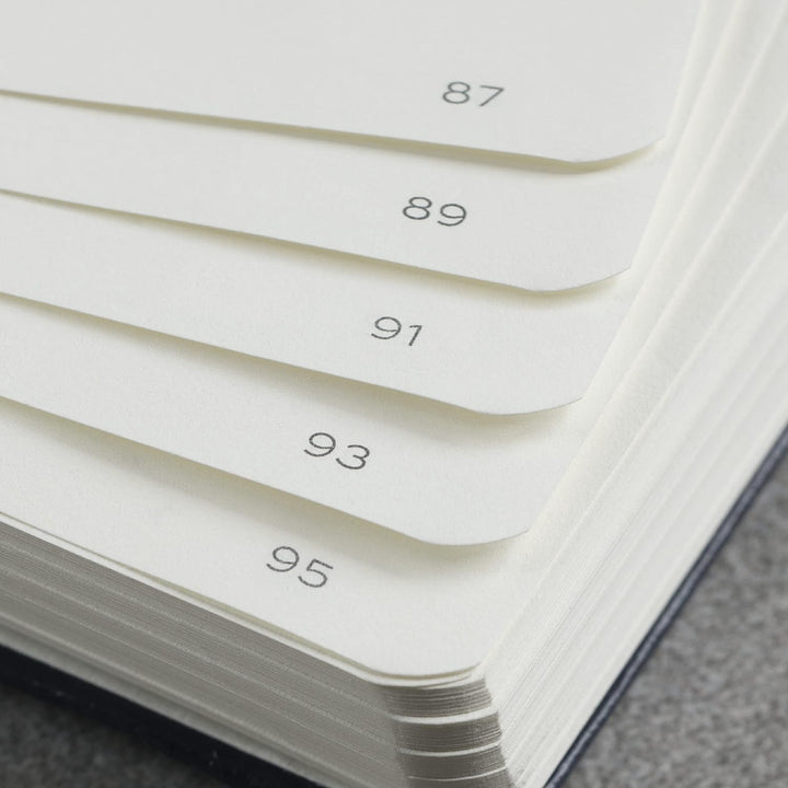 Leuchtturm1917 B6+ Softcover Paperback Notebook - Ruled / Navy — open spread
