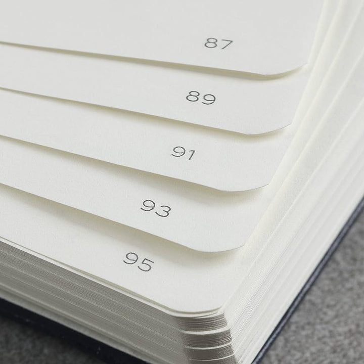 Leuchtturm1917 Natural Colours A5 Medium Softcover Notebook - Dotted / Mint Green — ruling detail