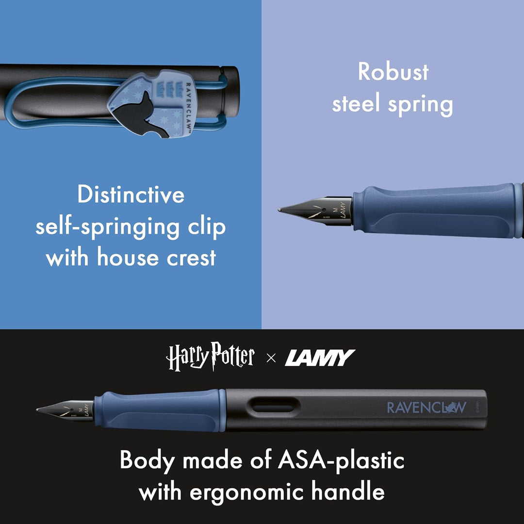 LAMY Safari Harry Potter Fountain Pen in Ravenclaw — Lamy fountain pen — precision nib writing instrument, at Cityluxe Singapore stationery store