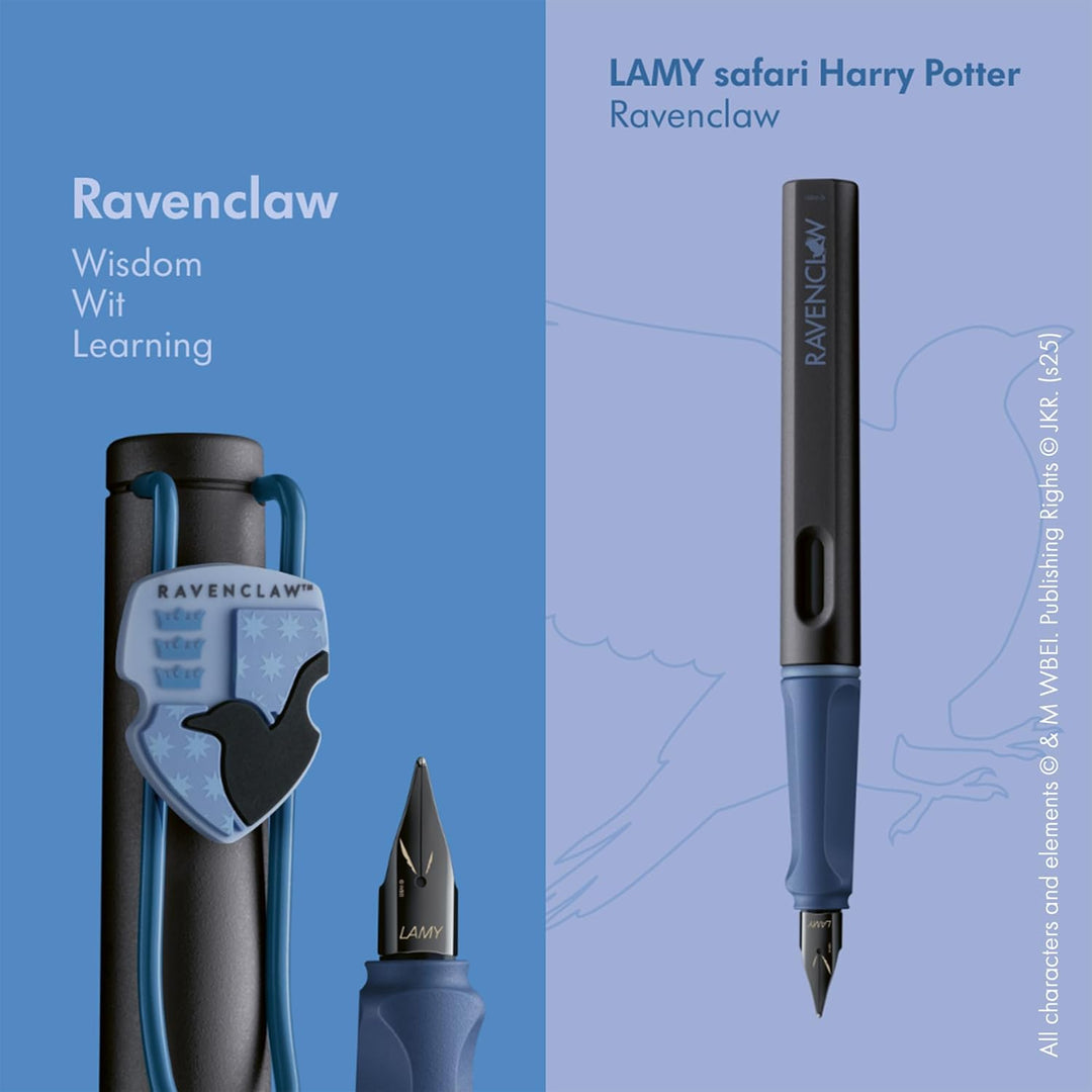 LAMY Safari Harry Potter Fountain Pen in Ravenclaw — Lamy fountain pen — precision nib writing instrument, at Cityluxe Singapore stationery store