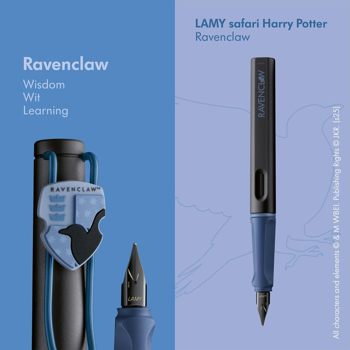 LAMY Safari Harry Potter Fountain Pen in Ravenclaw — Lamy fountain pen — precision nib writing instrument, at Cityluxe Singapore stationery store