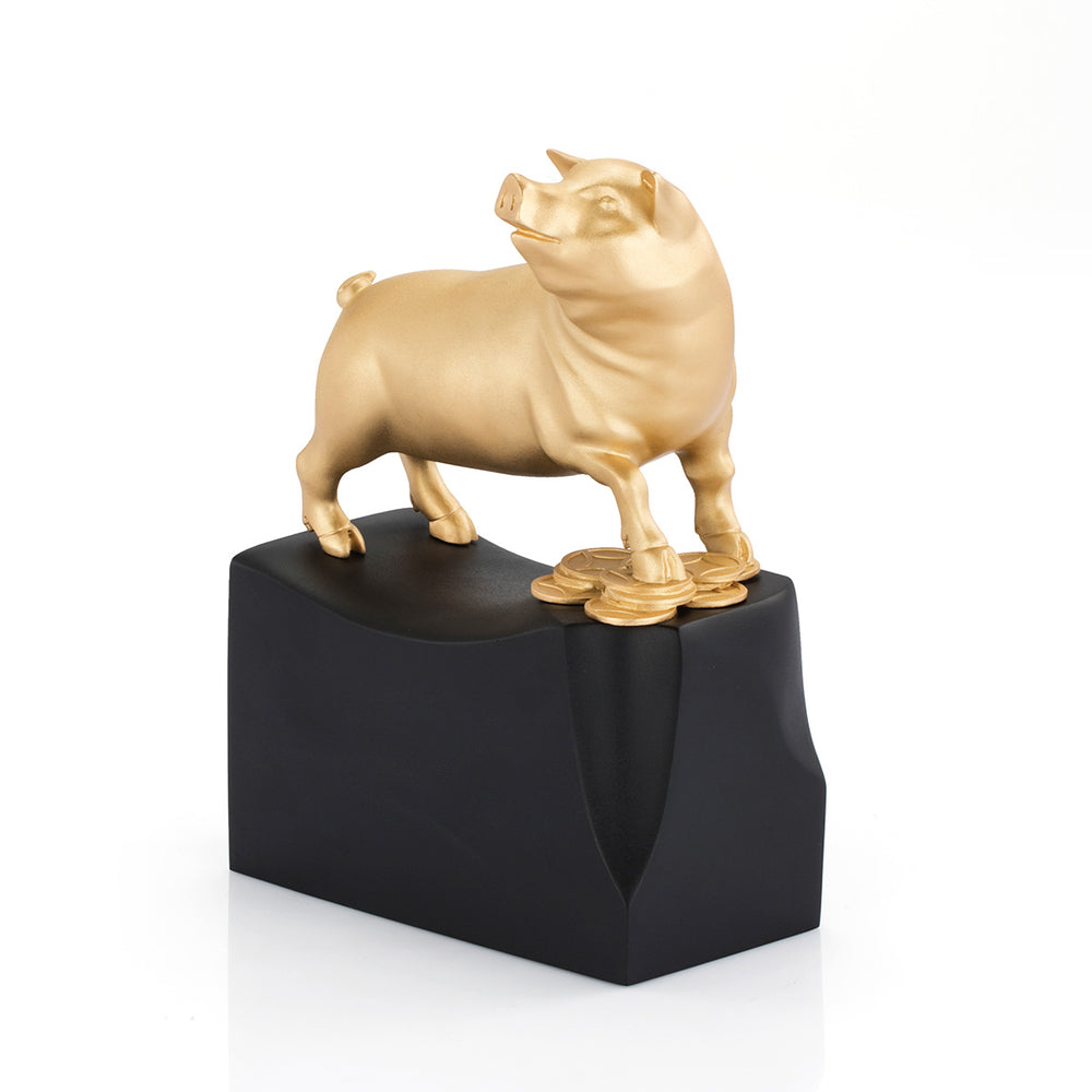 Royal Selangor 2019 Year of the Pig - Figure — side view