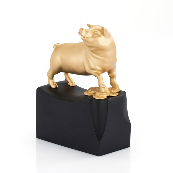 Royal Selangor 2019 Year of the Pig - Figure — side view