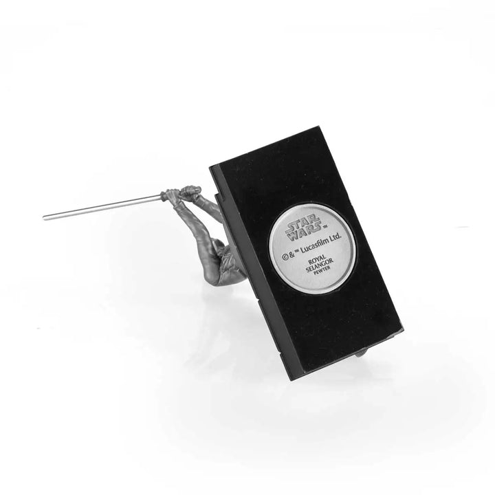 Royal Selangor Starwars Figurine - Luke Skywalker Lightsaber Duel — flat lay