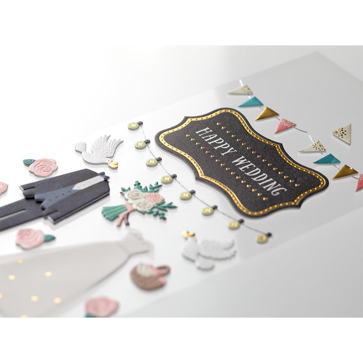 Midori Sticker 358 PaperCraft Museum Title Wedding -Title Seal — side view