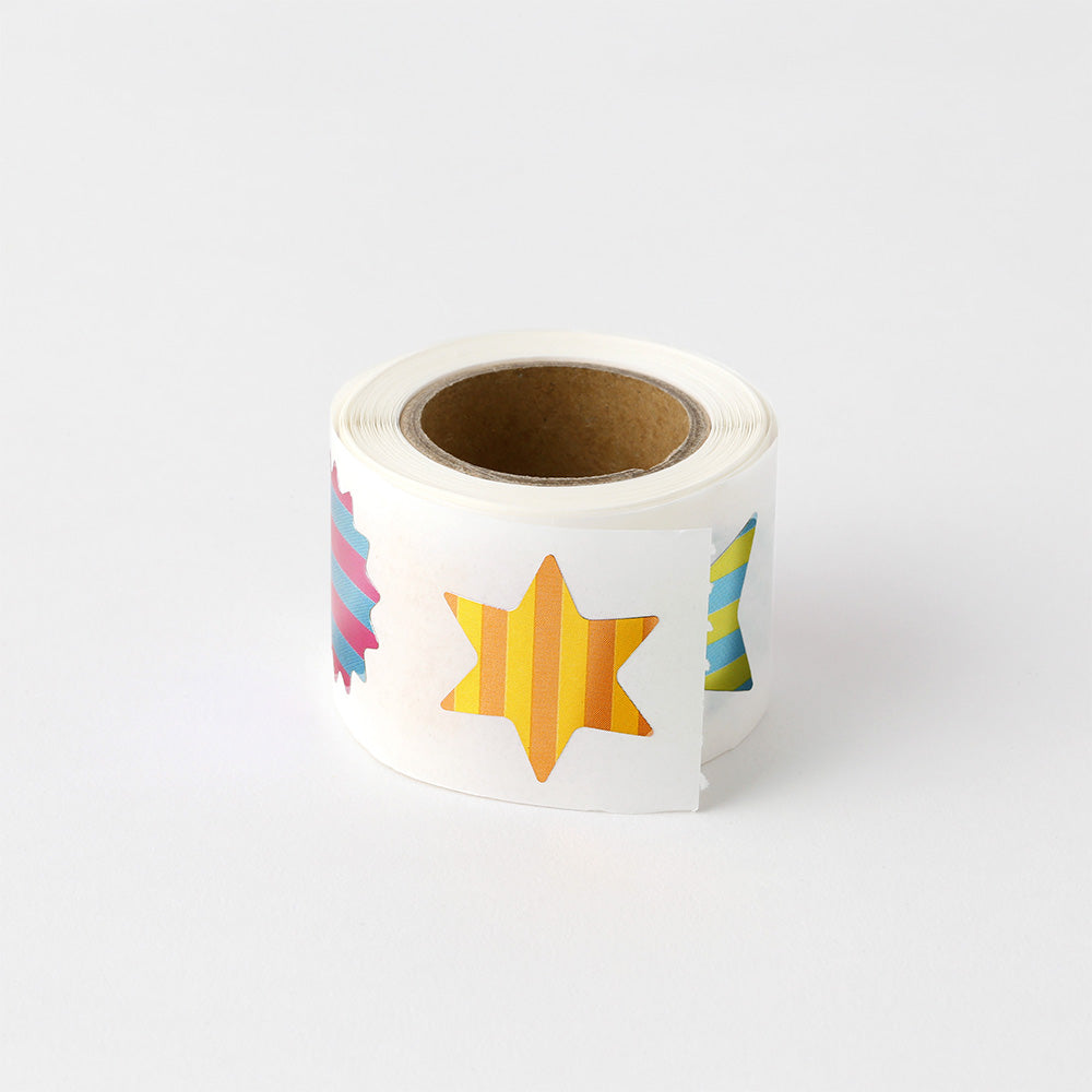 Midori Roll Sticker Star Metallic — side view