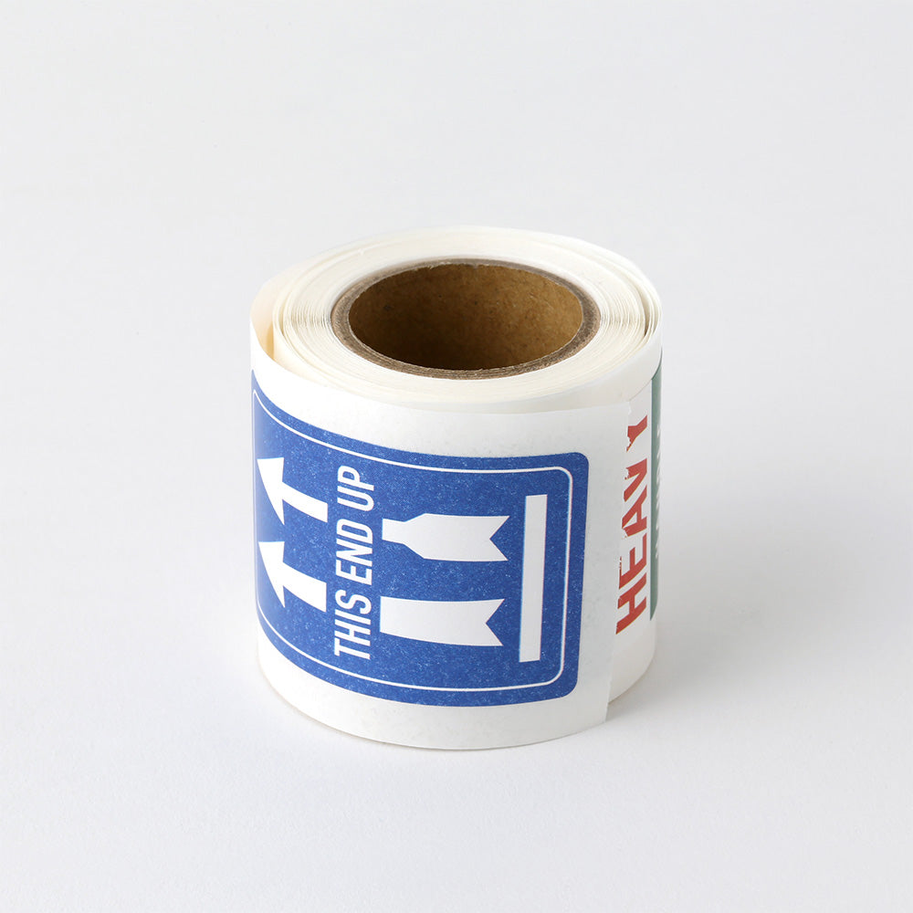 Midori Roll Sticker Fragile Label — side view