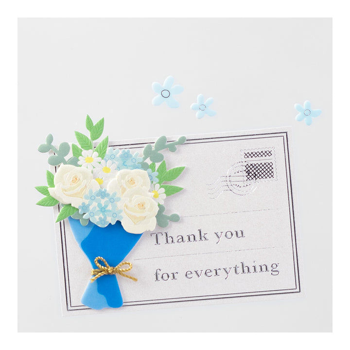 Midori Sticker 2445 PaperCraft Museum Title S Bouquet — side view