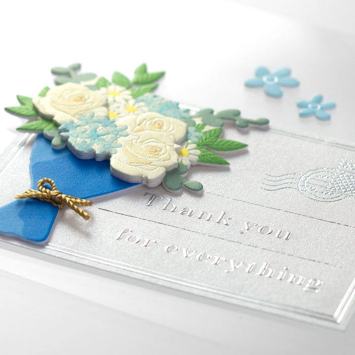 Midori Sticker 2445 PaperCraft Museum Title S Bouquet — detail view