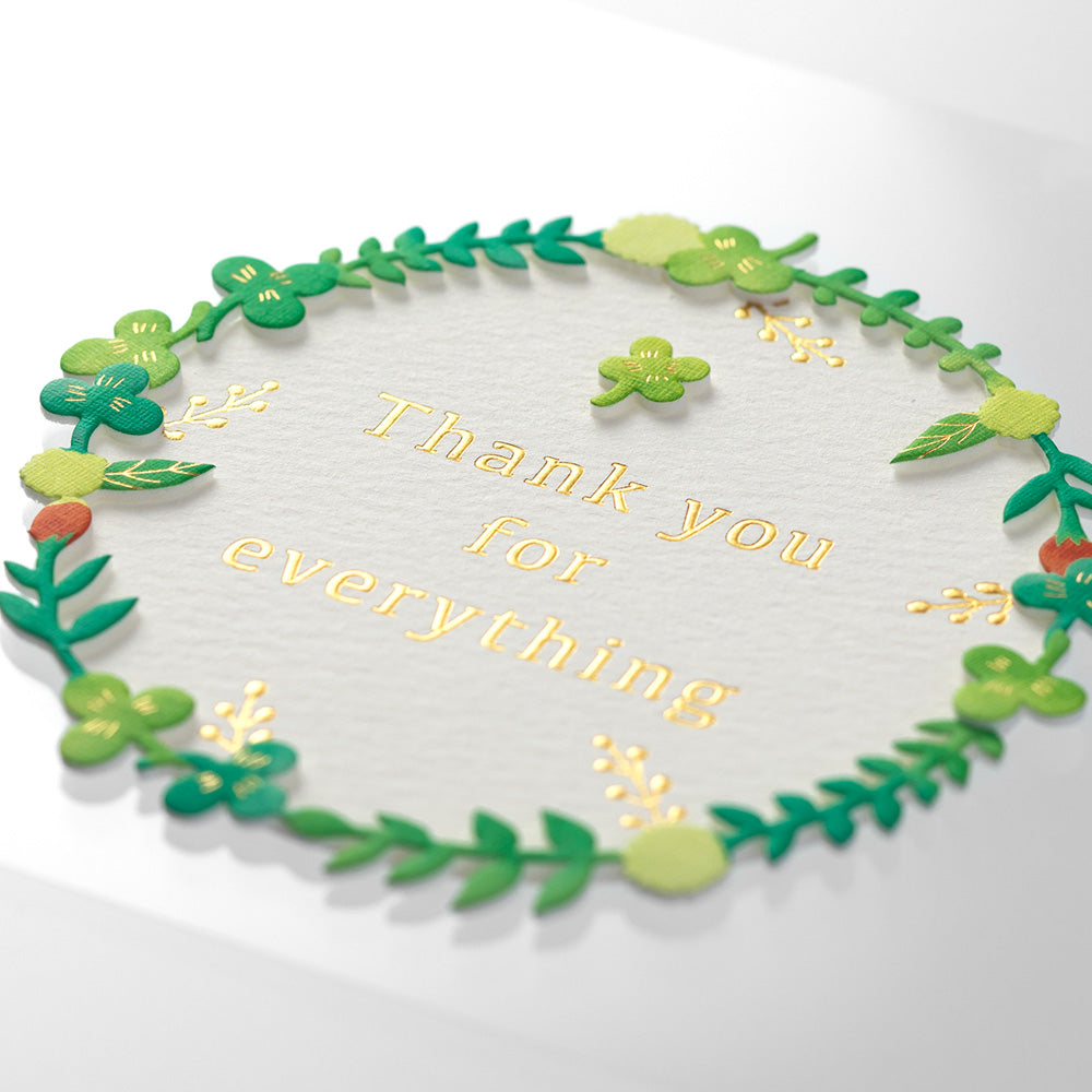 Midori Sticker 2446 PaperCraft Museum Title Wreath — side view