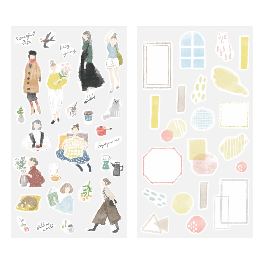 Midori Sticker 2637 (Two Sheets) - Fashion — side view