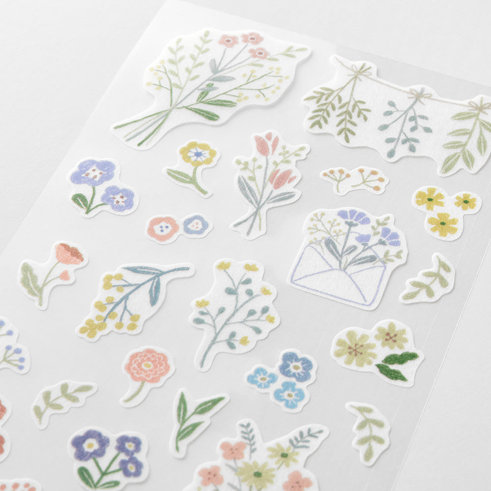 Midori Sticker 2639 (Two Sheets) - Flower — detail view