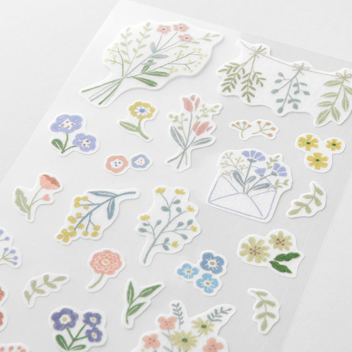 Midori Sticker 2639 (Two Sheets) - Flower — detail view
