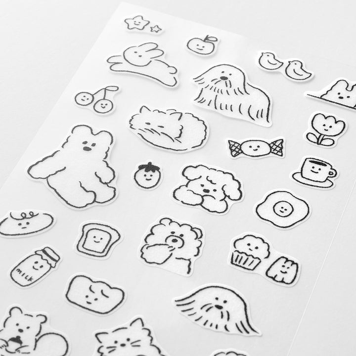 Midori Sticker 2644 (Two Sheets) - Cute Motif — detail view