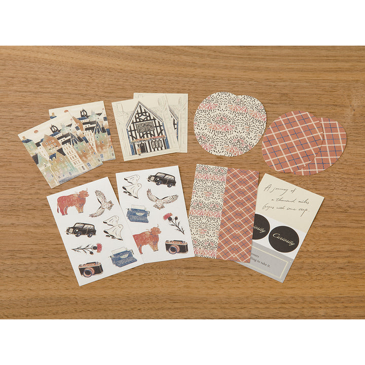 Midori Yuka Takamaru Decoration Stickers - Black — angle view