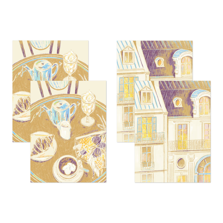 Midori Yuka Takamaru Decoration Stickers - Beige — with packaging