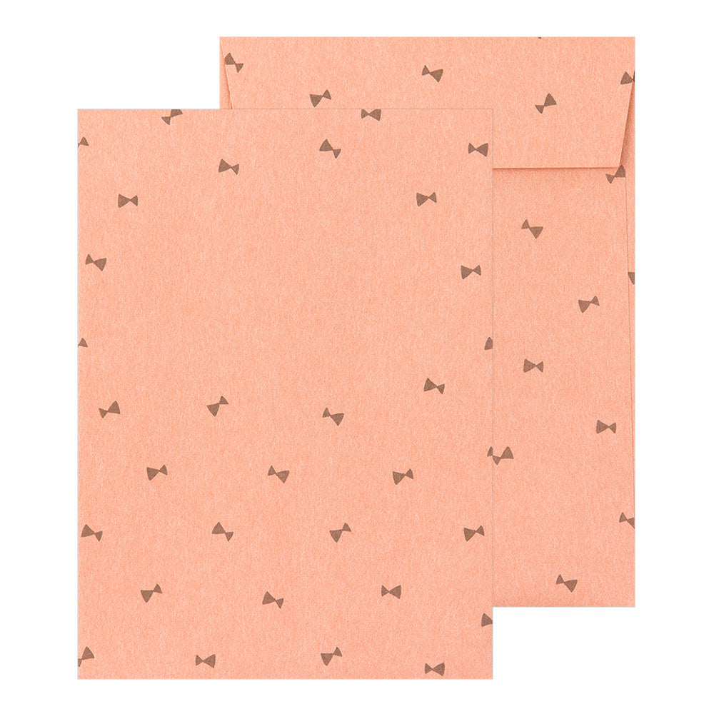 Midori Letter Set With Black Cat Stickers — detail view