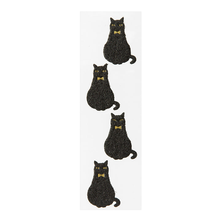 Midori Letter Set With Black Cat Stickers — in use
