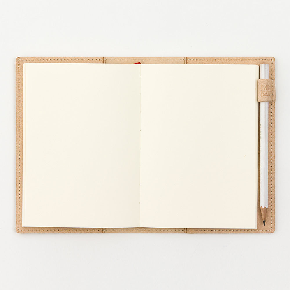 MD Notebook Cover Boxed (A6) - Goat Leather — pocket detail