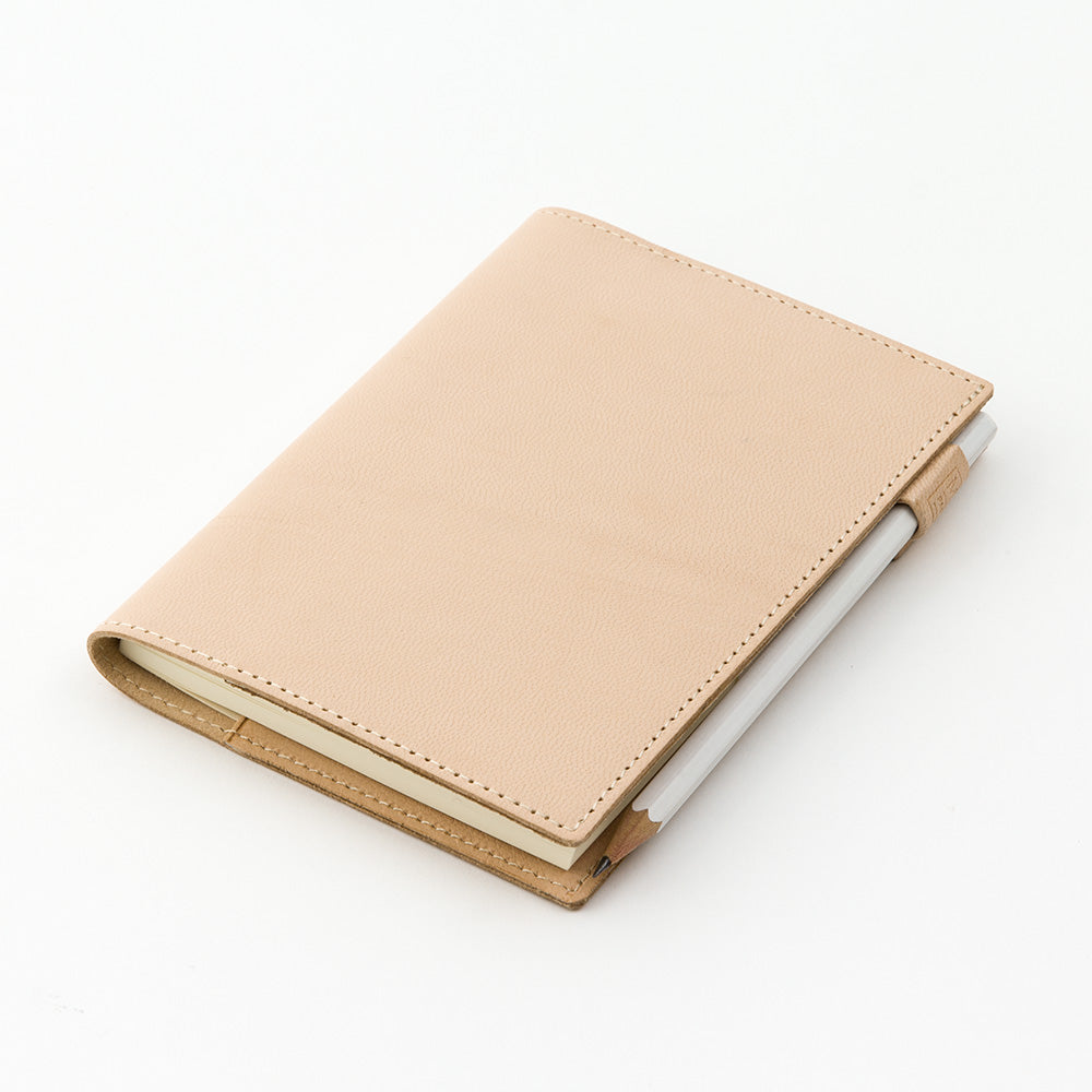 MD Notebook Cover Boxed (A6) - Goat Leather — spine view