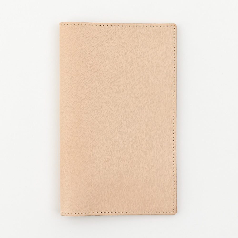 MD Paper Goat Leather Cover For MD Notebook B6 Slim — open spread
