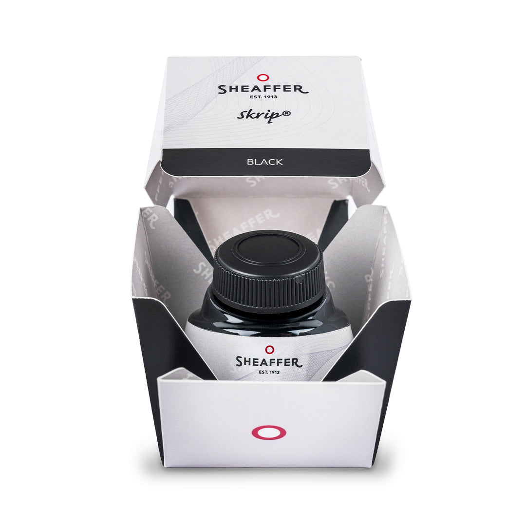 Sheaffer Ink Bottle - Black 50ml — colour swatch on paper