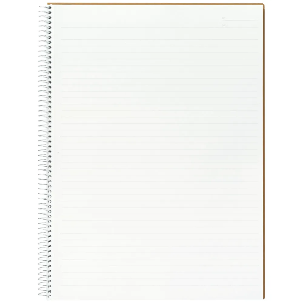 Maruman A4 Spiral Note BASIC Lined 80 sheets — side view