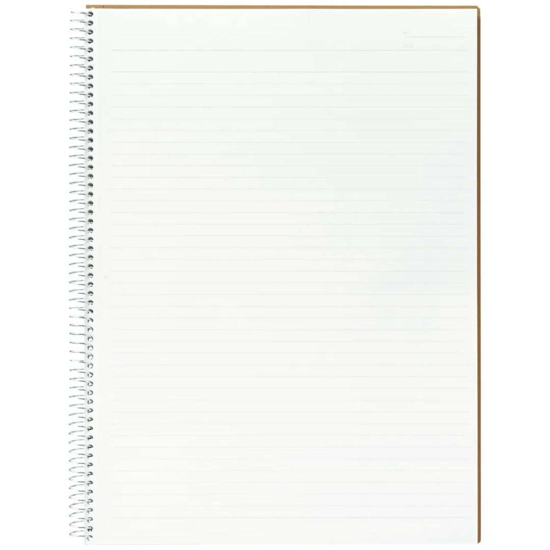 Maruman A4 Spiral Note BASIC Lined 80 sheets — side view
