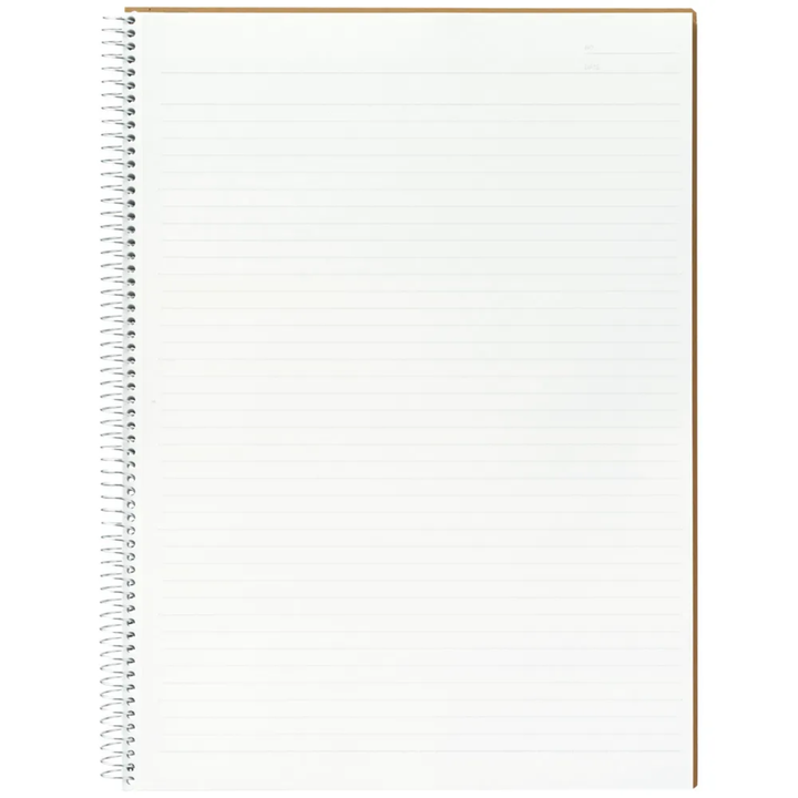 Maruman A4 Spiral Note BASIC Lined 80 sheets — side view