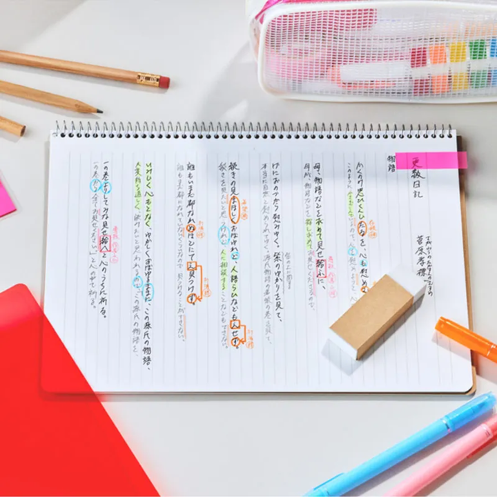 Maruman A4 Spiral Note BASIC Lined 80 sheets — with packaging